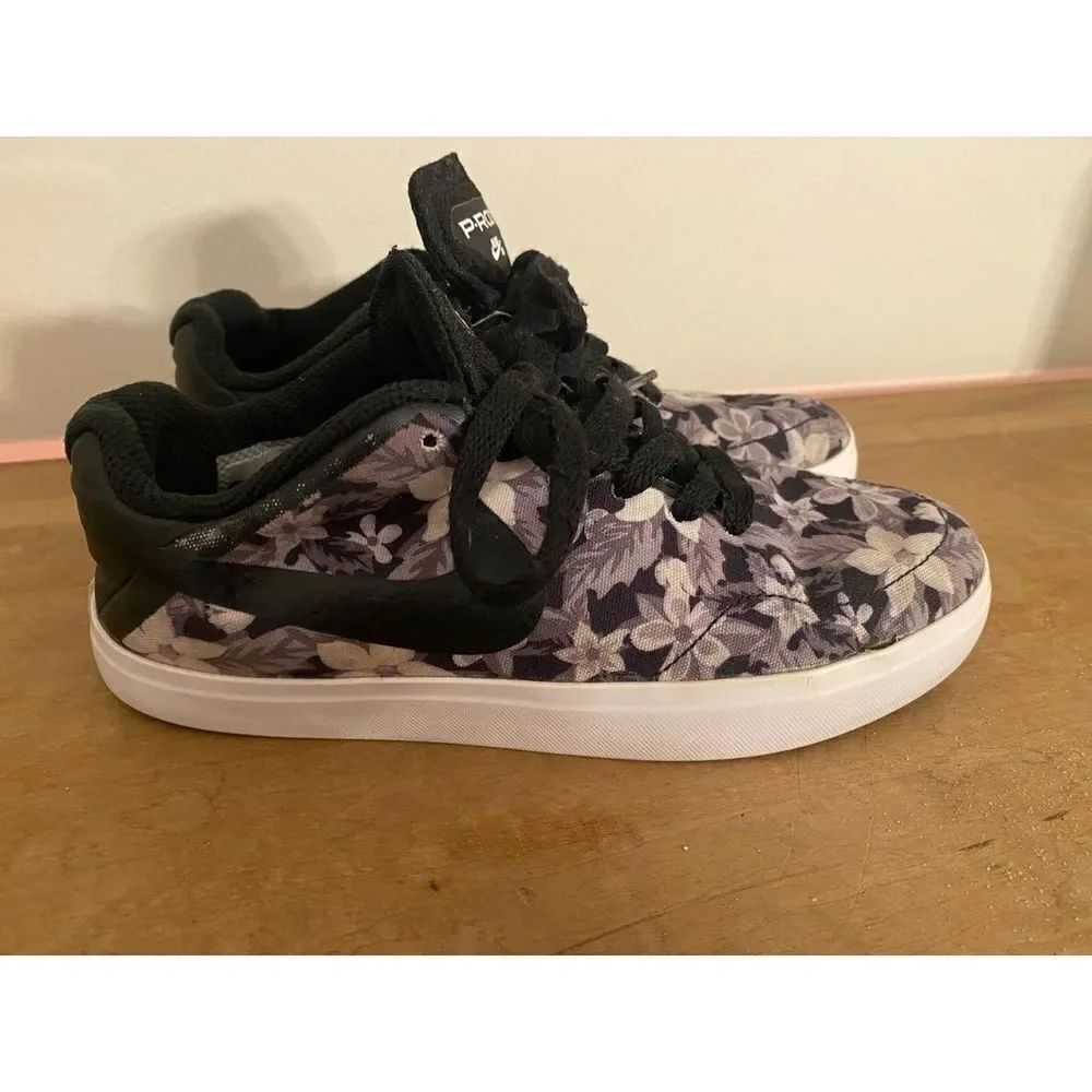 Nike US 4.5Y youth SB Paul Rodriguez CTD LR Canvas GS Sneakers Grey Floral